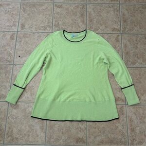 Elegant Lime Crew Neck Sweater